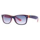 Ray-ban Men's New Wayfarer Color Mix Blue Sunglasses, Blue Sunglasses Lenses - Rb2132