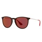 Ray-ban Women's Erika Color Mix Silver Sunglasses, Red Lenses - Rb4171