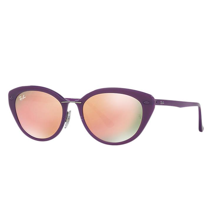 Ray-ban Women's Purple Sunglasses, Pink Lenses - Rb4250