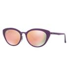 Ray-ban Women's Purple Sunglasses, Pink Lenses - Rb4250