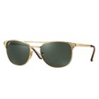 Ray-ban Men's Signet Gold Sunglasses, Green Lenses - Rb3429m