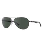 Ray-ban Grey Sunglasses, Polarized Green Lenses - Rb8313