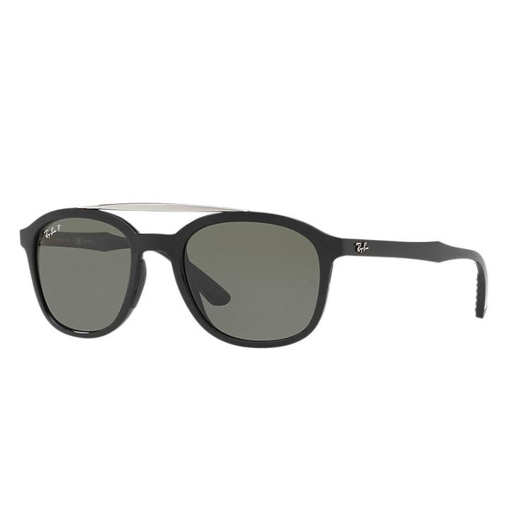 Ray-ban Black Sunglasses, Polarized Green Lenses - Rb4290
