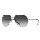 Ray-ban Aviator Light Ray Grey Sunglasses, Gray Lenses - Rb8055