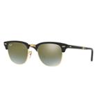Ray-ban Clubmaster Folding Flash Lenses Gradient Gold - Rb2176