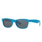 Ray-ban New Wayfarer Color Splash Blue Sunglasses, Gray Lenses - Rb2132