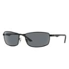 Ray-ban Black  Sunglasses, Polarized Gray Lenses - Rb3498
