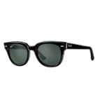 Ray-ban Meteor Black Sunglasses, Polarized Green Lenses - Rb4168