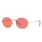 Ray-ban Gold Sunglasses, Red Lenses - Rb3594