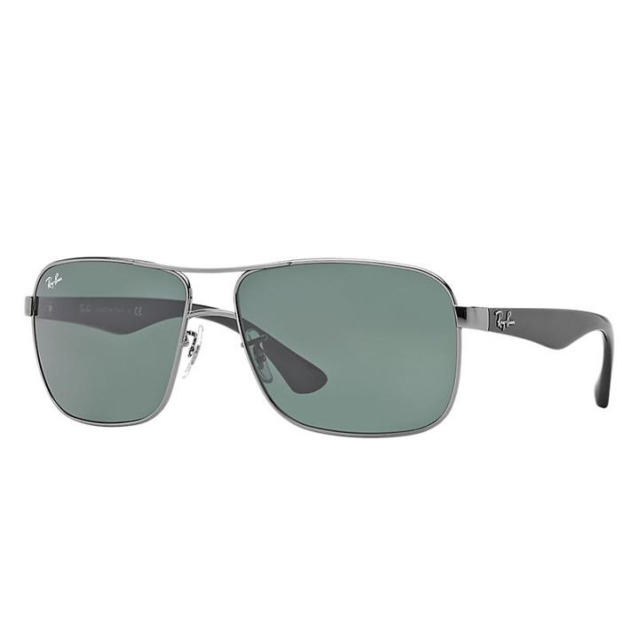 Ray-ban Black Sunglasses, Green Lenses - Rb3516