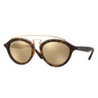 Ray-ban Women's Rb4257 Gatsby Ii Tortoise Sunglasses, Yellow Lenses