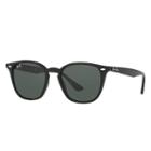 Ray-ban Black Sunglasses, Green Lenses - Rb4258