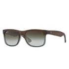 Ray-ban Men's Justin Classic Brown Sunglasses, Green Lenses - Rb4165