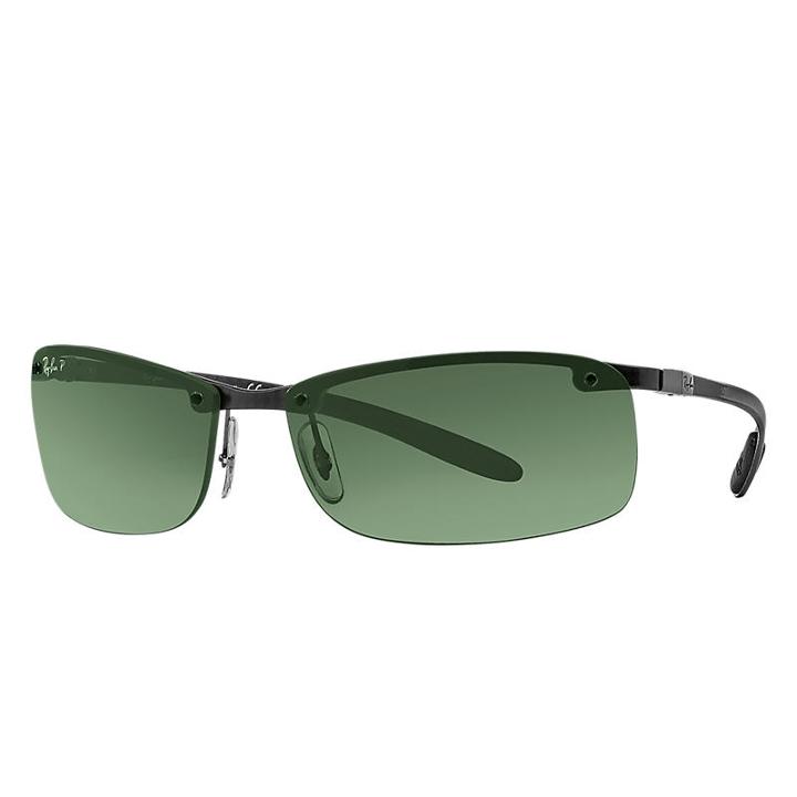Ray-ban Black Sunglasses, Green Lenses - Rb8305