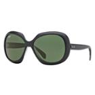 Ray-ban Black Sunglasses, Green Lenses - Rb4208