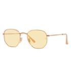Ray-ban Hexagonal Evolve Copper Sunglasses, Yellow Lenses - Rb3548n