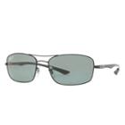 Ray-ban Black Sunglasses, Polarized Green Lenses - Rb8309