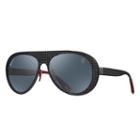 Ray-ban Scuderia Ferrari Italy Limited Edition Gunmetal Sunglasses, Polarized Blue Lenses - Rb8321m