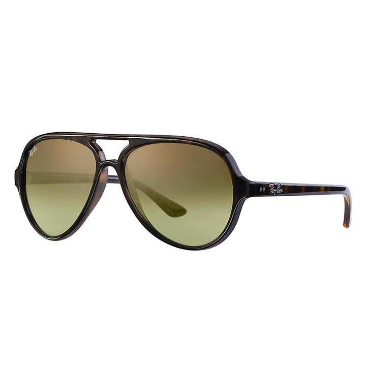 Ray-ban Cats 5000 Classic Blue Sunglasses, Green Lenses - Rb4125