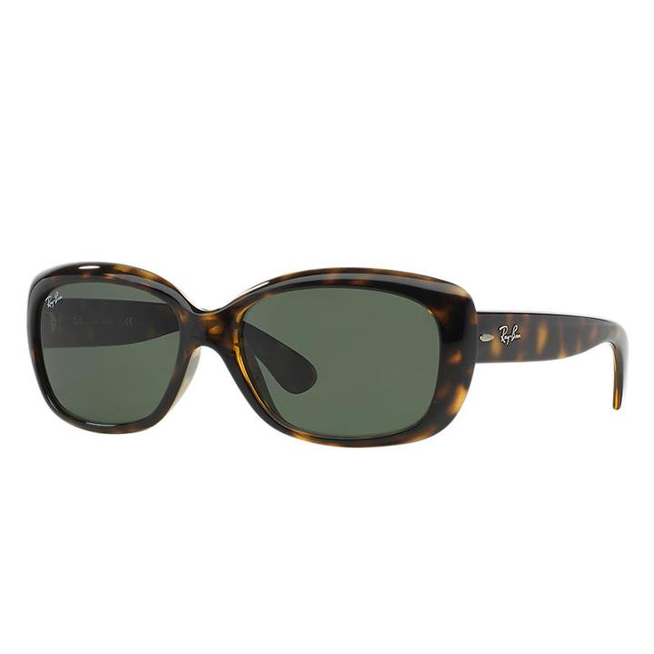 Ray-ban Women's Jackie Ohh Tortoise Sunglasses, Green Lenses - Rb4101