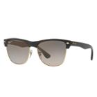 Ray-ban Clubmaster Oversized Black Sunglasses, Polarized Gray Lenses - Rb4175