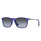 Ray-ban Men's Chris Blue Sunglasses, Gray Lenses - Rb4187