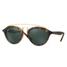 Ray-ban Women's Rb4257 Gatsby Ii Tortoise Sunglasses, Green Lenses