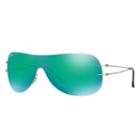 Ray-ban Grey Sunglasses, Green Lenses - Rb8057