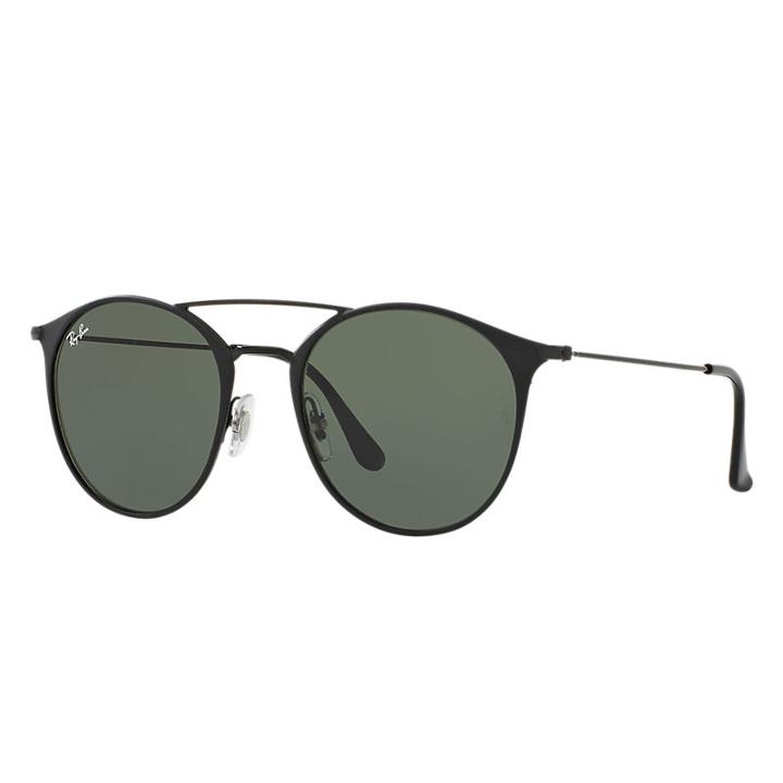 Ray-ban Black Sunglasses, Green Lenses - Rb3546