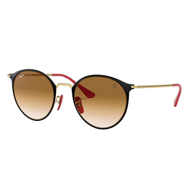 Ray-ban Scuderia Ferrari China Limited Edition Gold Sunglasses, Brown Lenses - Rb3602m