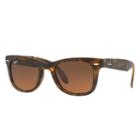 Ray-ban Wayfarer Folding Tortoise Sunglasses, Brown Lenses - Rb4105