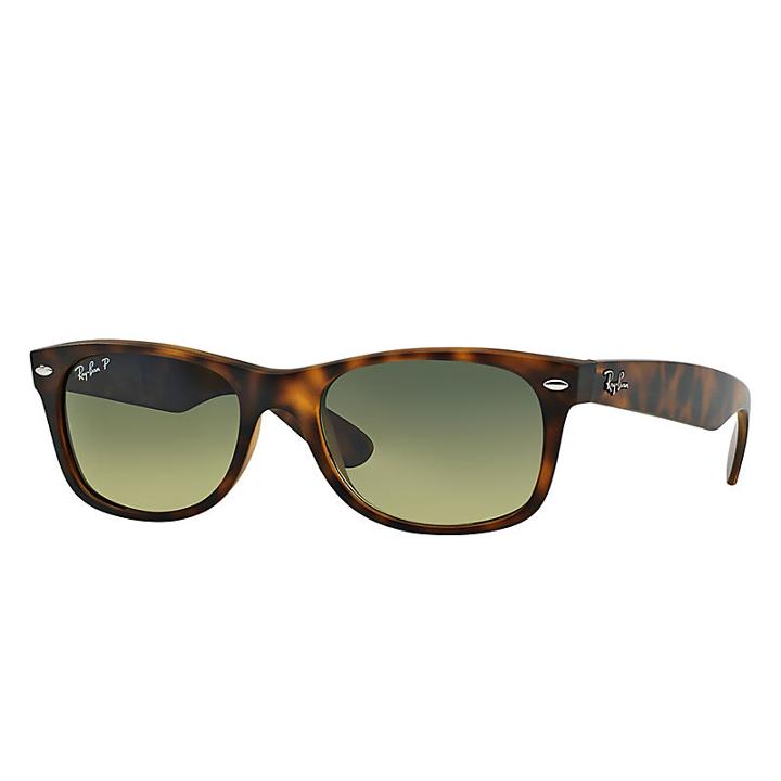 Ray-ban Men's New Wayfarer Blue Sunglasses, Polarized Blue Sunglasses Lenses - Rb2132