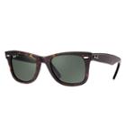 Ray-ban Original Wayfarer Blue Sunglasses, Polarized Green Lenses - Rb2140
