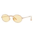 Ray-ban Oval Evolve Copper Sunglasses, Yellow Lenses - Rb3547n