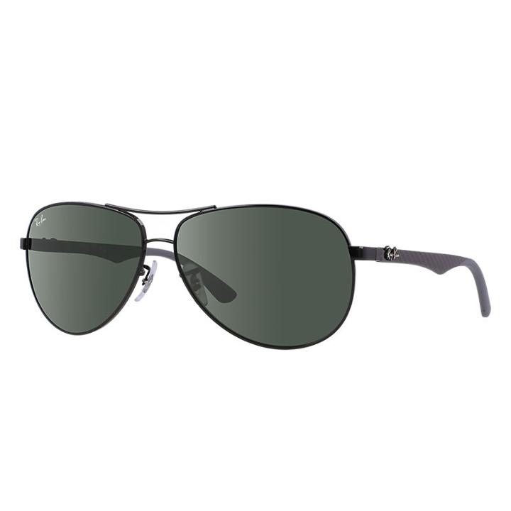 Ray-ban Grey Sunglasses, Green Lenses - Rb8313