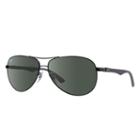 Ray-ban Grey Sunglasses, Green Lenses - Rb8313