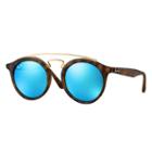 Ray-ban Gatsby I Tortoise Sunglasses, Blue Lenses - Rb4256