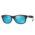 Ray-ban New Wayfarer Folding Liteforce Black Sunglasses, Blue Lenses - Rb4223