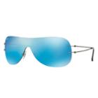Ray-ban Gunmetal Sunglasses, Blue Lenses - Rb8057