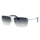 Ray-ban Silver Sunglasses, Blue Lenses - Rb3607