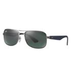 Ray-ban Blue Sunglasses, Green Lenses - Rb3524