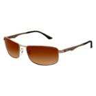 Ray-ban Gunmetal Sunglasses, Brown Lenses - Rb3498