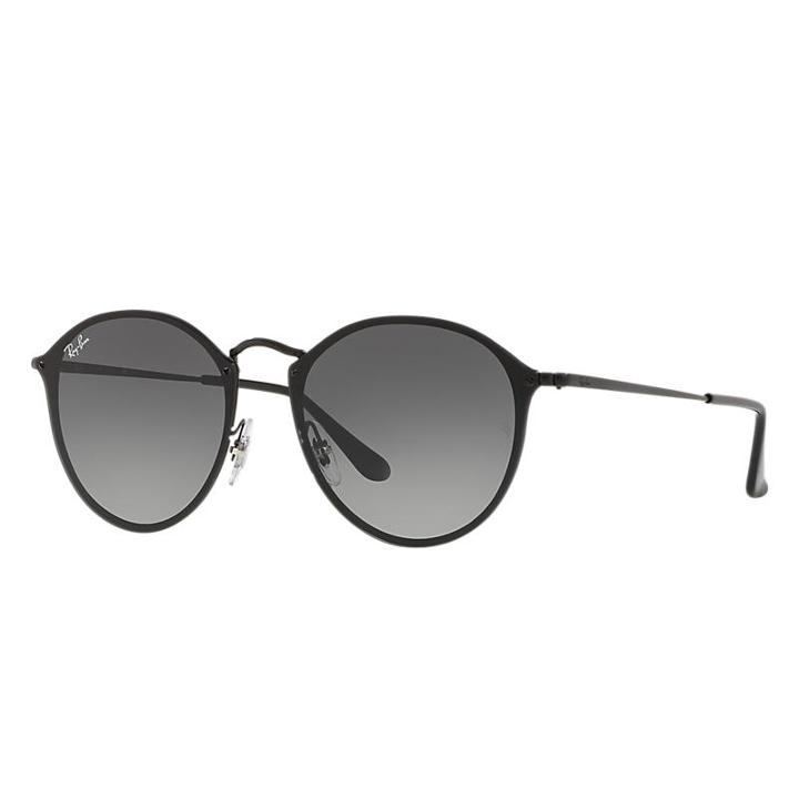 Ray-ban Blaze Round Black Sunglasses, Gray Lenses - Rb3574n