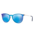 Ray-ban Women's Erika Classic Silver Sunglasses, Blue Lenses - Rb4171