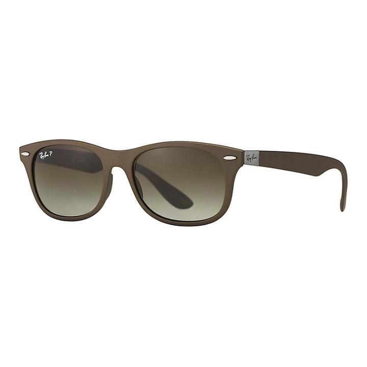Ray-ban New Wayfarer Liteforce Brown, Polarized Lenses - Rb4207
