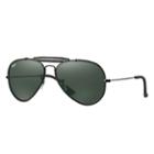 Ray-ban Men's Outdoorsman Craft Black Sunglasses, Green Lenses - Rb3422q