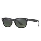 Ray-ban New Wayfarer Folding Liteforce Black Sunglasses, Polarized Green Lenses - Rb4223