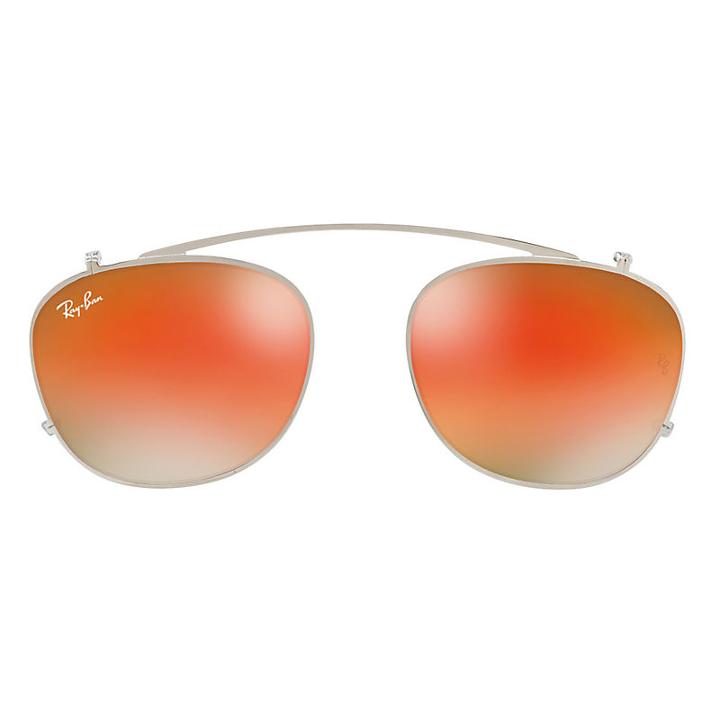 Ray-ban Rb6317 Clip-on Silver Sunglasses - Rb6317c