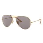 Ray-ban Men's Aviator Evolve Gold Sunglasses, Gray Lenses - Rb3025
