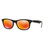 Ray-ban New Wayfarer Folding Liteforce Black Sunglasses, Red Lenses - Rb4223